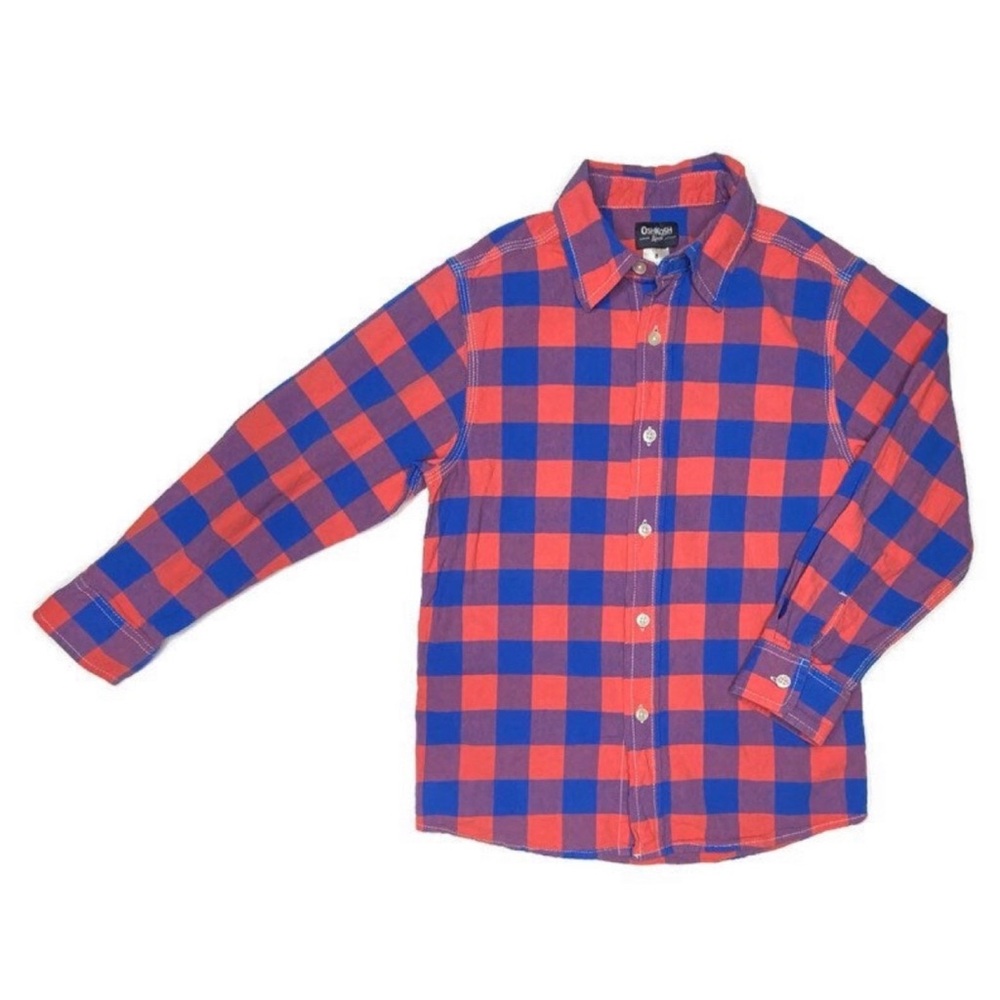 Oshkosh Buffalo Plaid Button‎ Up Shirt